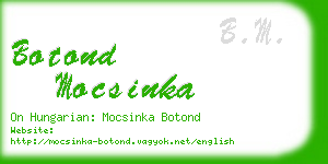 botond mocsinka business card